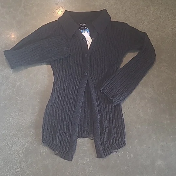 NWT URBAN REVIVO SKATER SKINNY KNITTED CARDIGAN - Picture 4 of 8